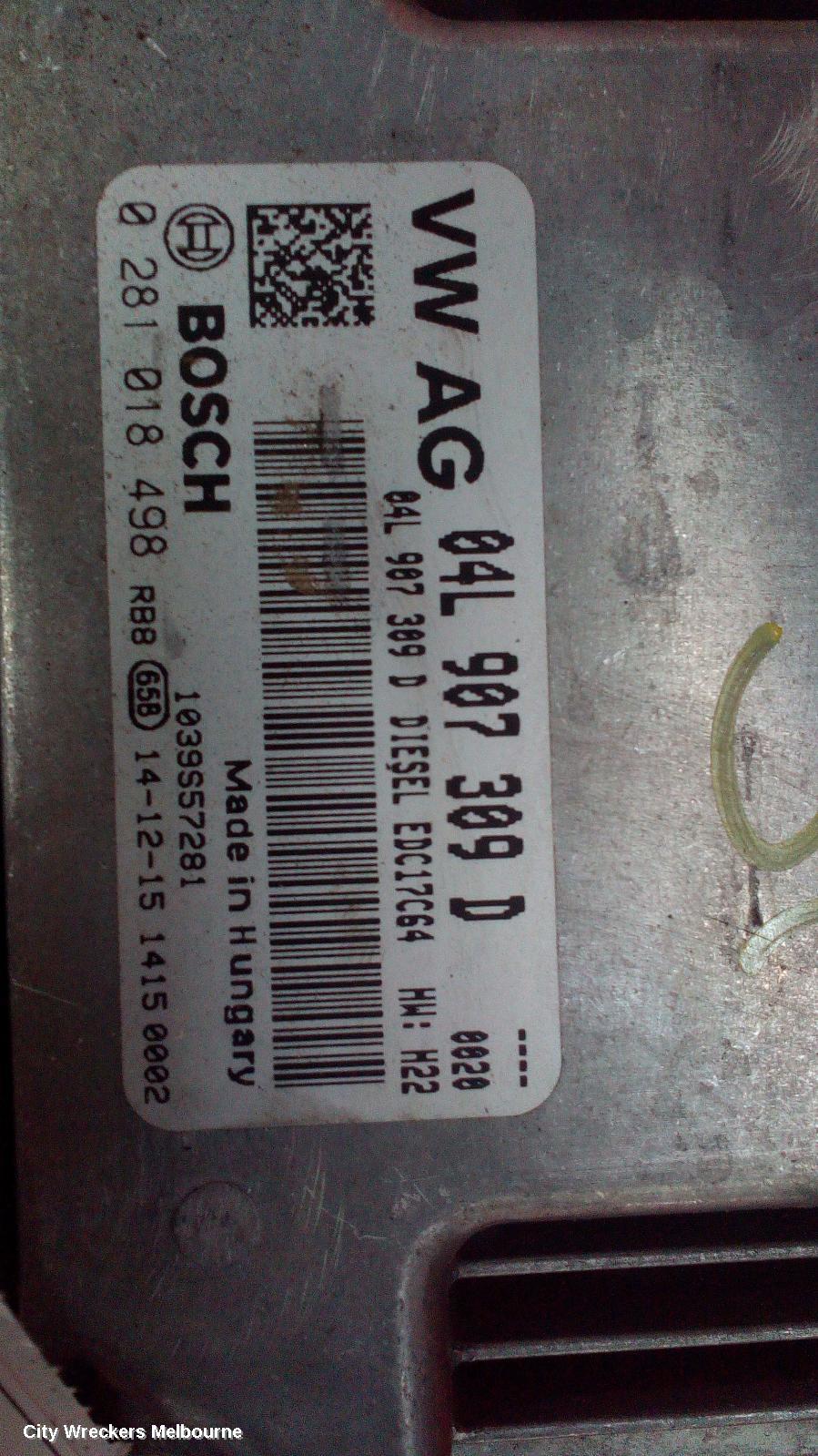 VOLKSWAGEN GOLF ECU, ENGINE ECU, 1.4, PETROL, AUTO, P/N 04E906016CN, ECU ONLY, GEN 7, 03/2013 ONWARDS