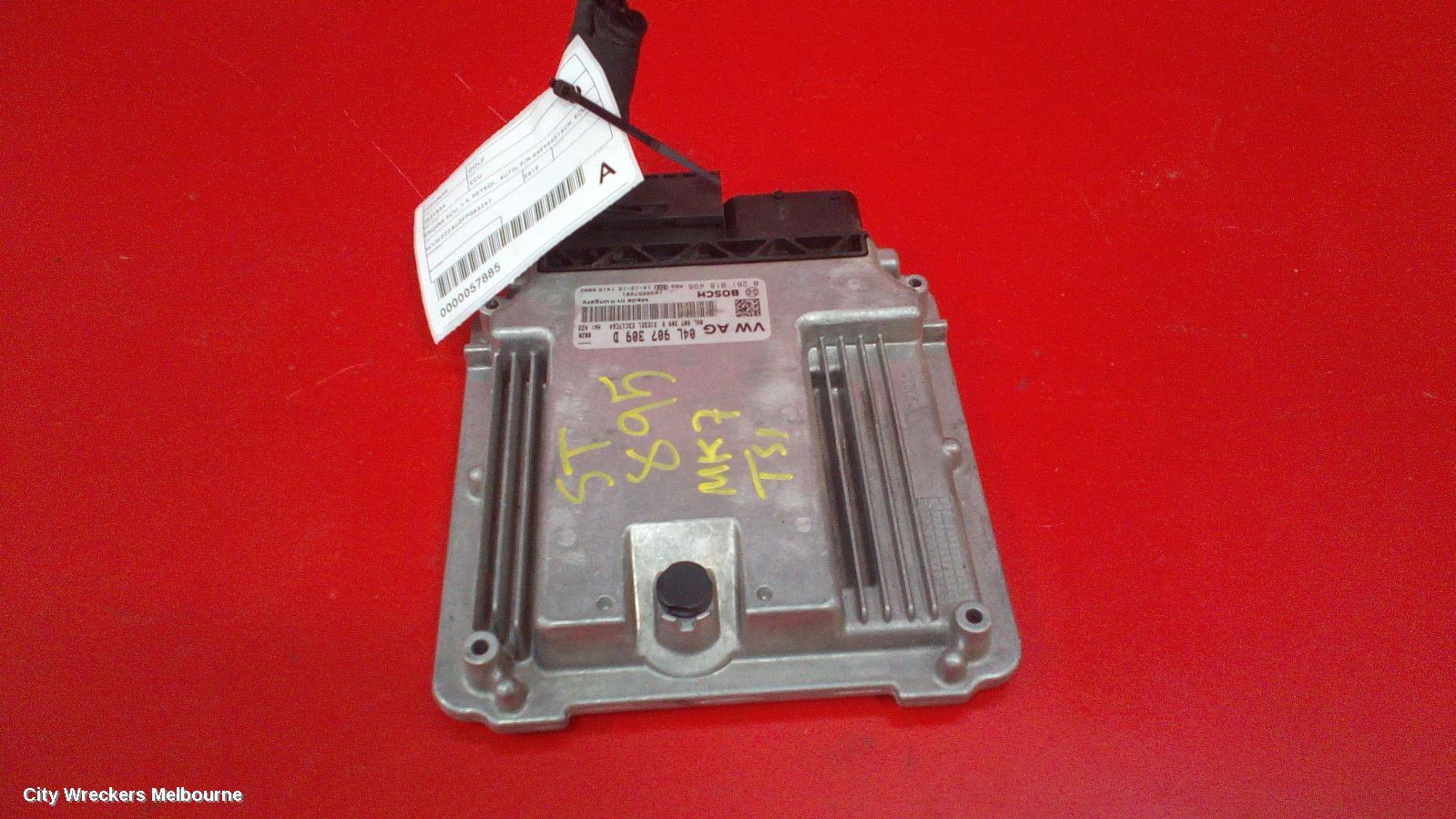 VOLKSWAGEN GOLF ECU, ENGINE ECU, 1.4, PETROL, AUTO, P/N 04E906016CN, ECU ONLY, GEN 7, 03/2013 ONWARDS