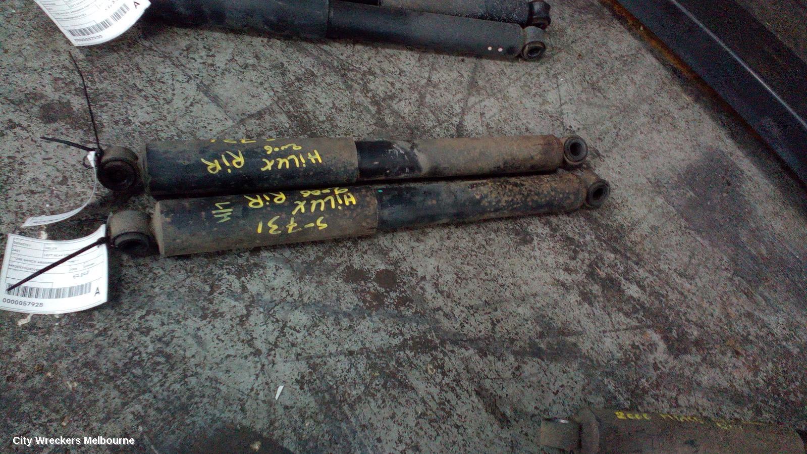 TOYOTA HILUX LEFT REAR STRUT, ***USE SHOCK ABSORBER PART TYPE***