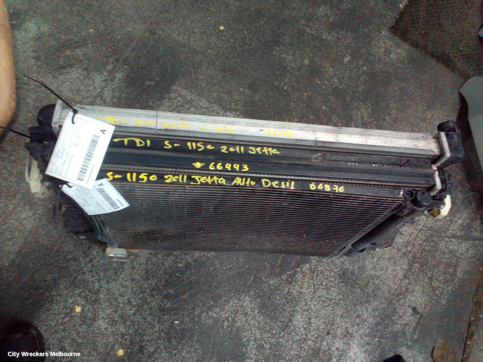 VOLKSWAGEN JETTA A/C CONDENSER, 1B, 02/2011 - 12/2017