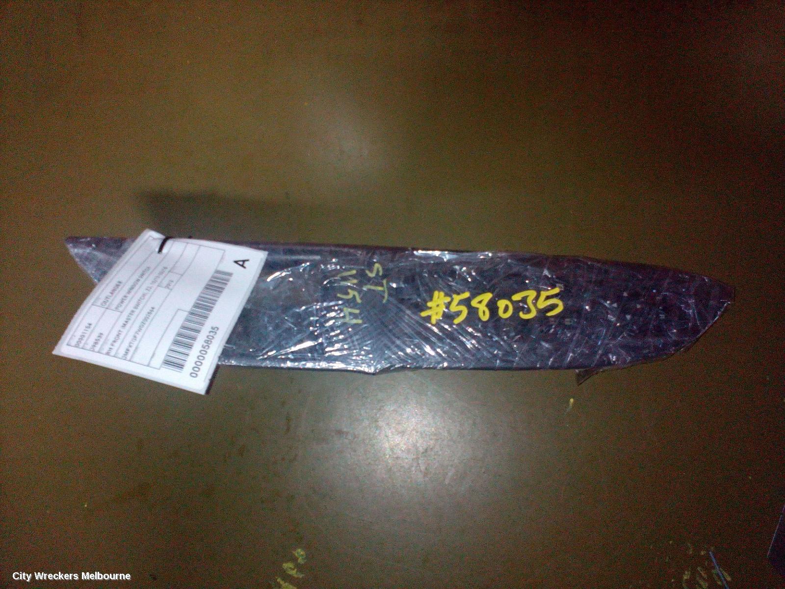 MITSUBISHI OUTLANDER PWR DR WIND SWITCH, RH FRONT (MASTER SWITCH), ZJ, 10/2012 - 03/2015