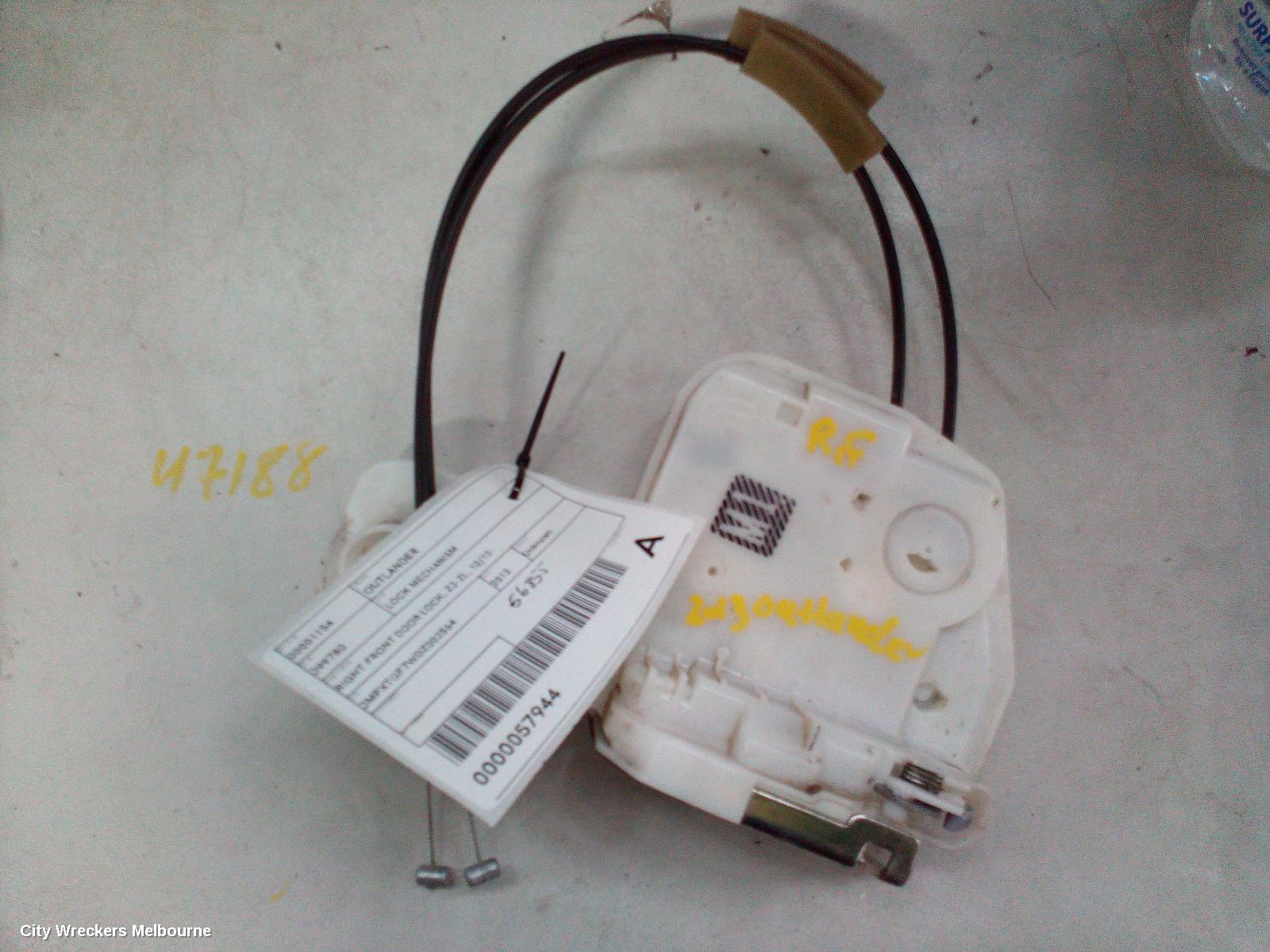 MITSUBISHI OUTLANDER DOOR/BOOT/GATE LOCK, RIGHT FRONT DOOR LOCK, ZJ-ZL, 10/2012 ONWARDS