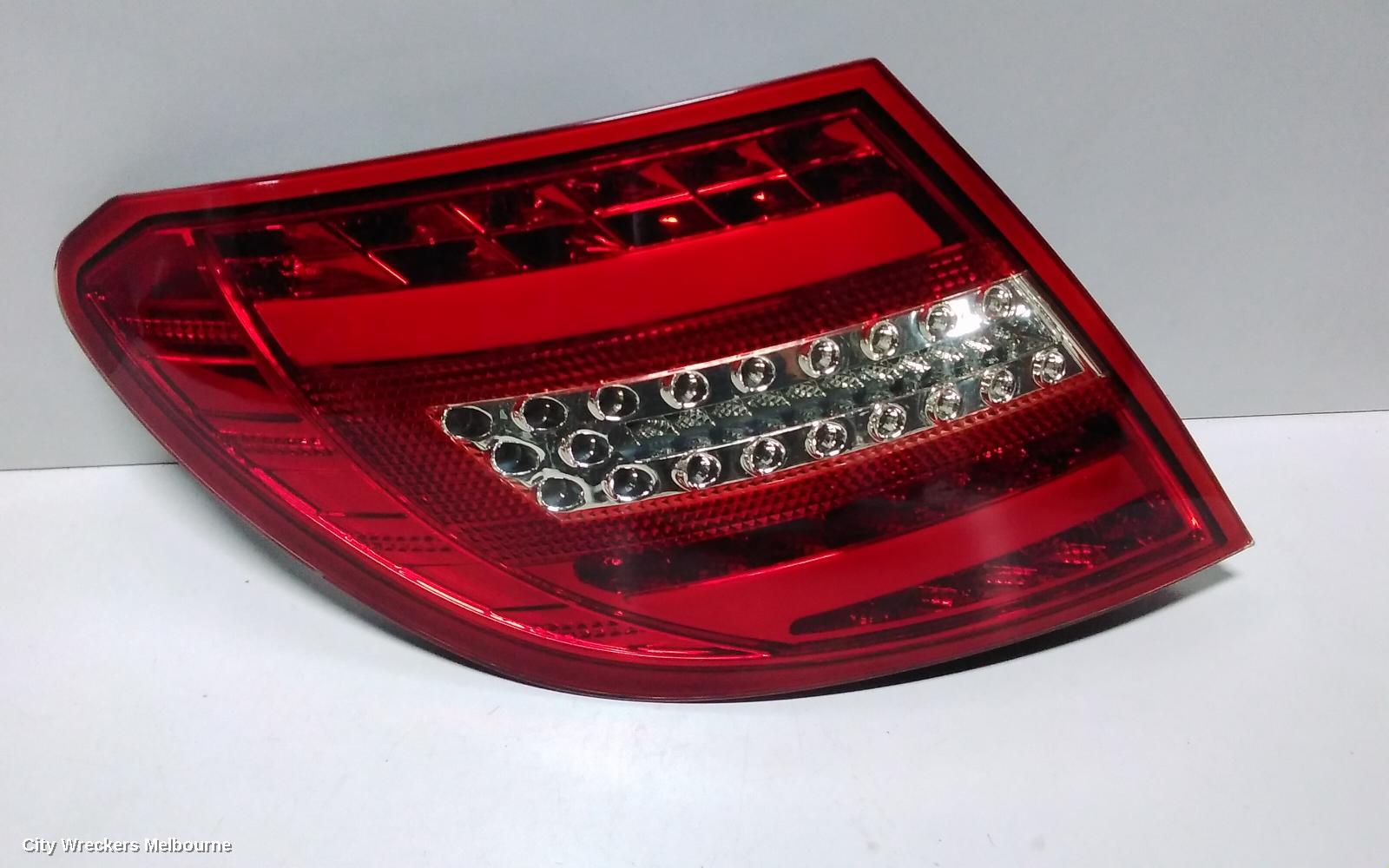 MERCEDES C CLASS LEFT TAILLIGHT, W204, SEDAN, AVANTGARDE/SPORTS, LED TYPE, 07/2007 - 02/2011