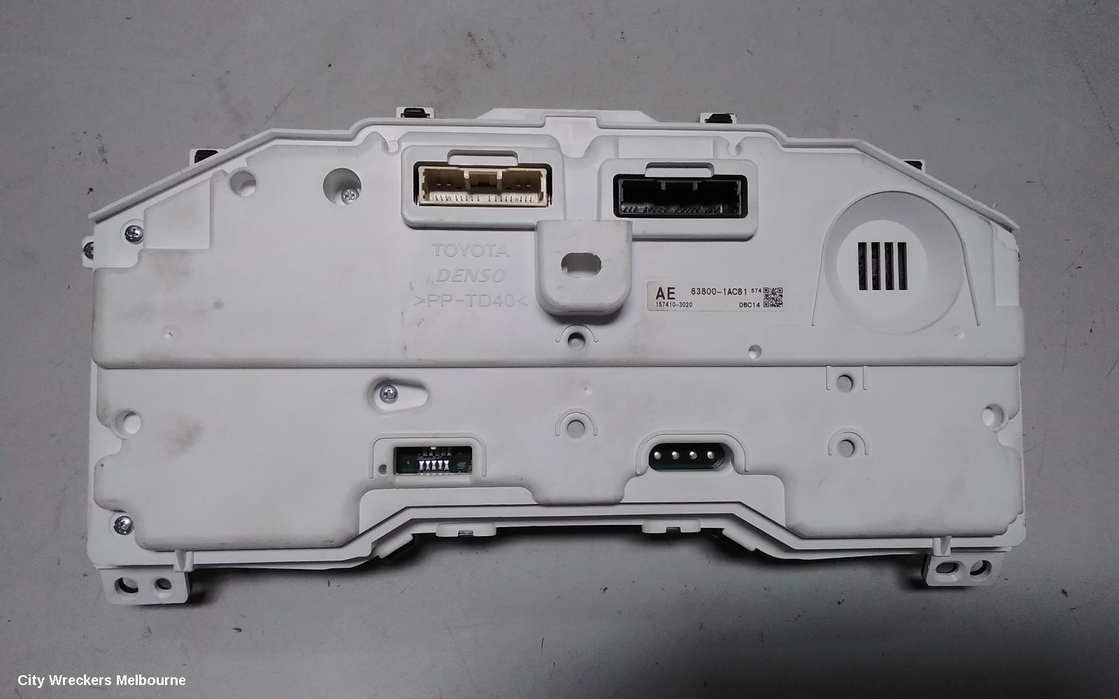 TOYOTA COROLLA INSTRUMENT CLUSTER, HEADS UP DISPLAY UNIT, E210, HATCH/SEDAN, 07/2018 ONWARDS