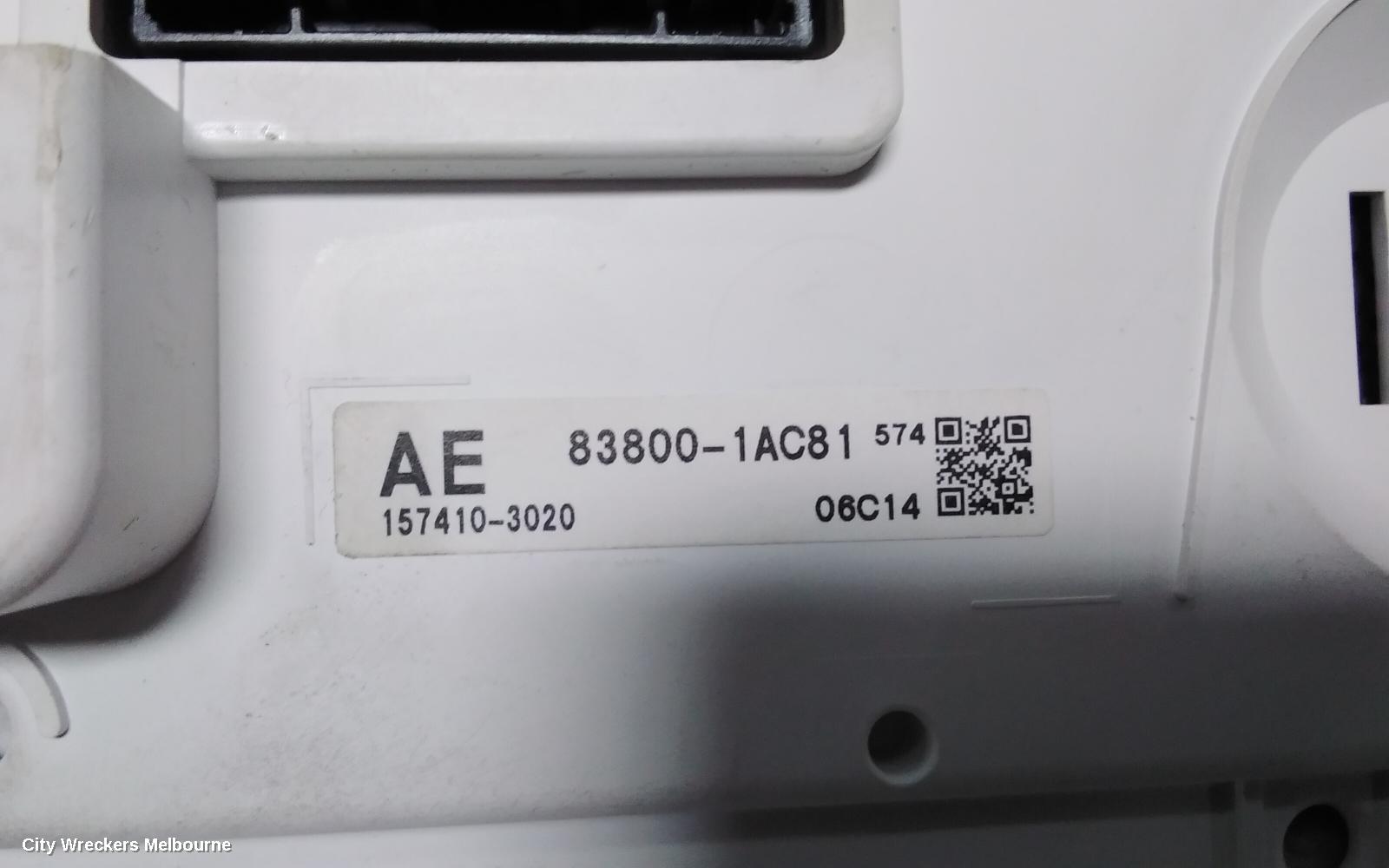 TOYOTA COROLLA INSTRUMENT CLUSTER, HEADS UP DISPLAY UNIT, E210, HATCH/SEDAN, 07/2018 ONWARDS