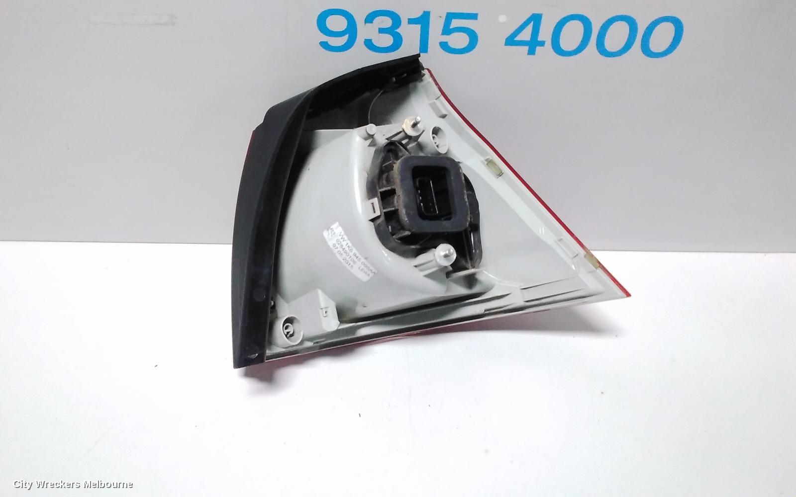 VOLKSWAGEN GOLF RIGHT TAILLIGHT, GEN 5, HATCH, NON TINTED TYPE, 07/2004 - 02/2009