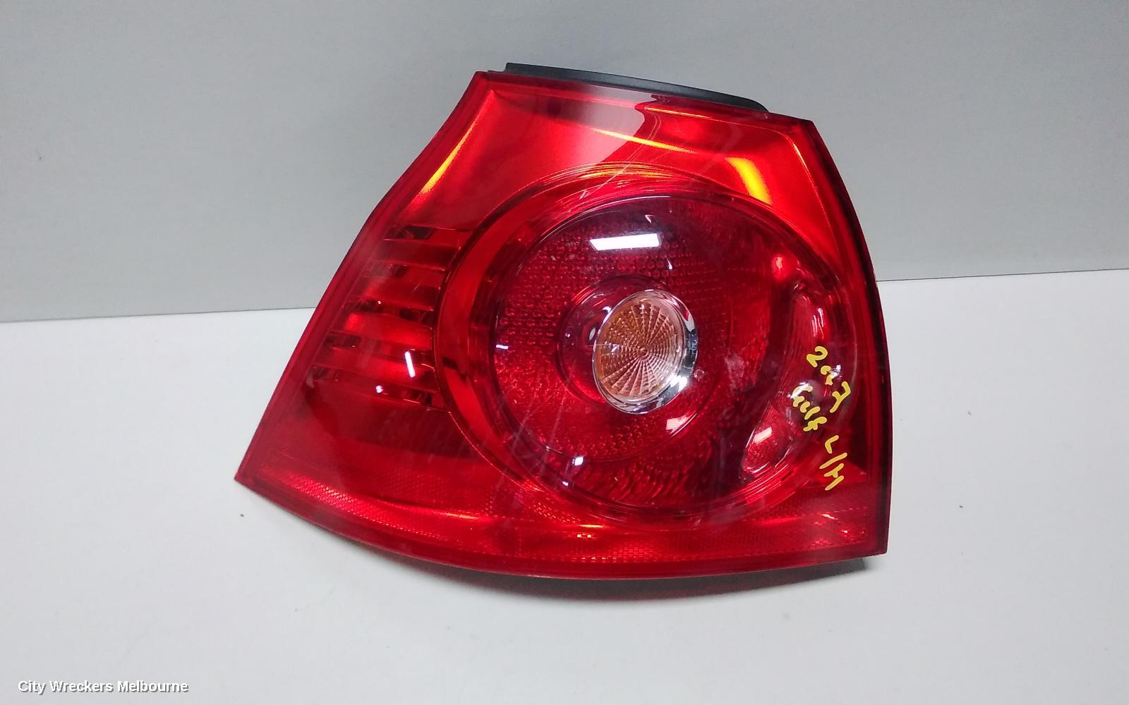 VOLKSWAGEN GOLF RIGHT TAILLIGHT, GEN 5, HATCH, NON TINTED TYPE, 07/2004 - 02/2009