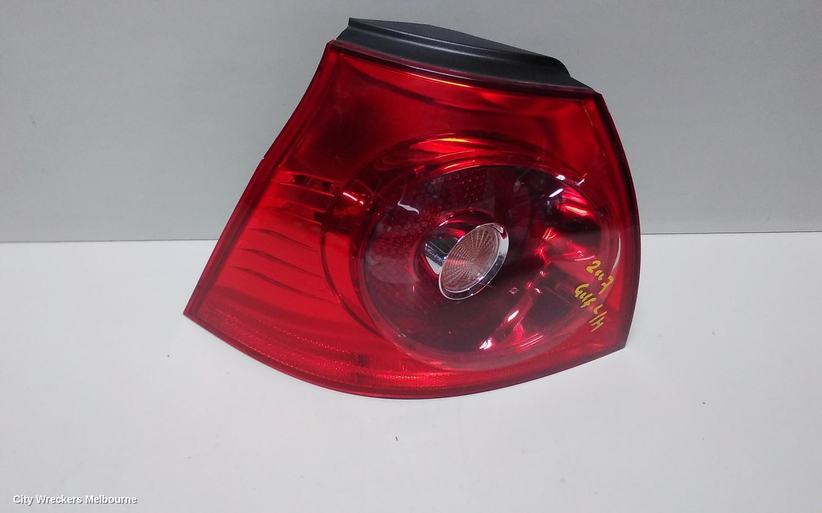 VOLKSWAGEN GOLF RIGHT TAILLIGHT, GEN 5, HATCH, NON TINTED TYPE, 07/2004 - 02/2009