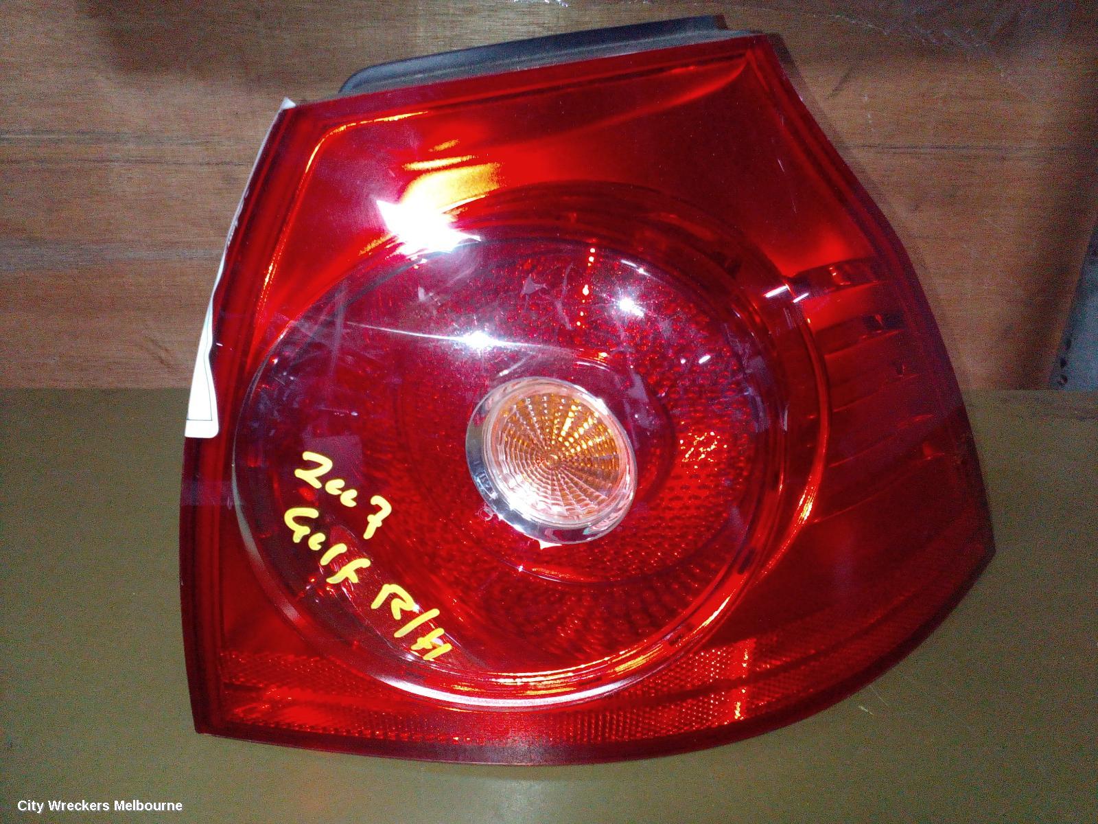 VOLKSWAGEN GOLF LEFT TAILLIGHT, GEN 5, HATCH, NON TINTED TYPE, 07/2004 - 02/2009