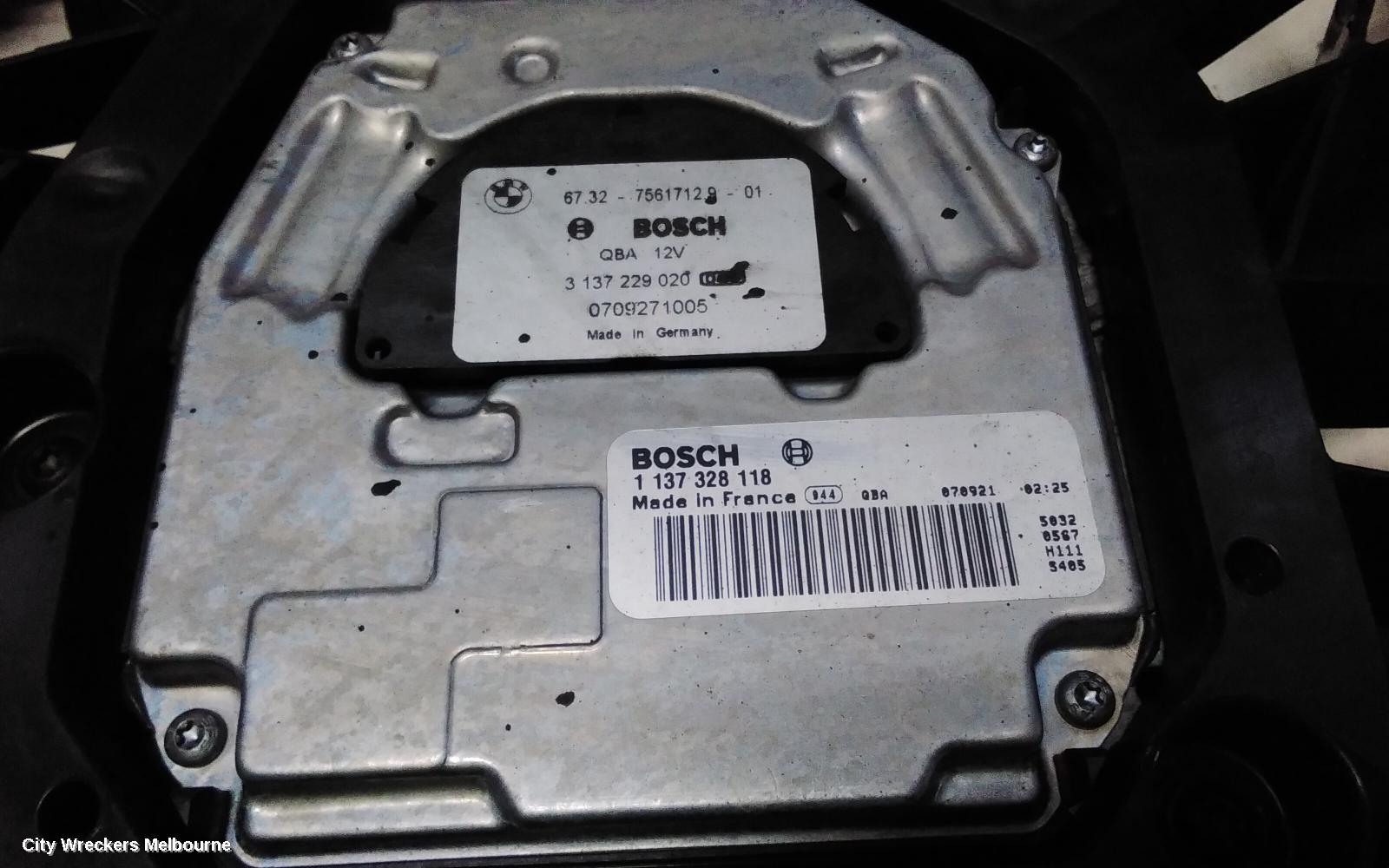 BMW 5 SERIES FAN, SINGLE FAN ASSY, 2.0, DIESEL, N47, E60, 03/2007 - 04/2010
