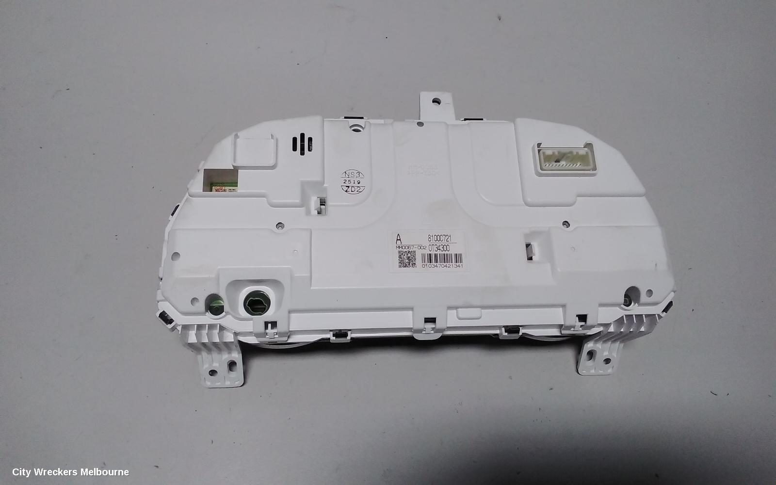 MITSUBISHI ASX INSTRUMENT CLUSTER, PETROL, AUTO T/M, XA-XC, 07/2010 ONWARDS