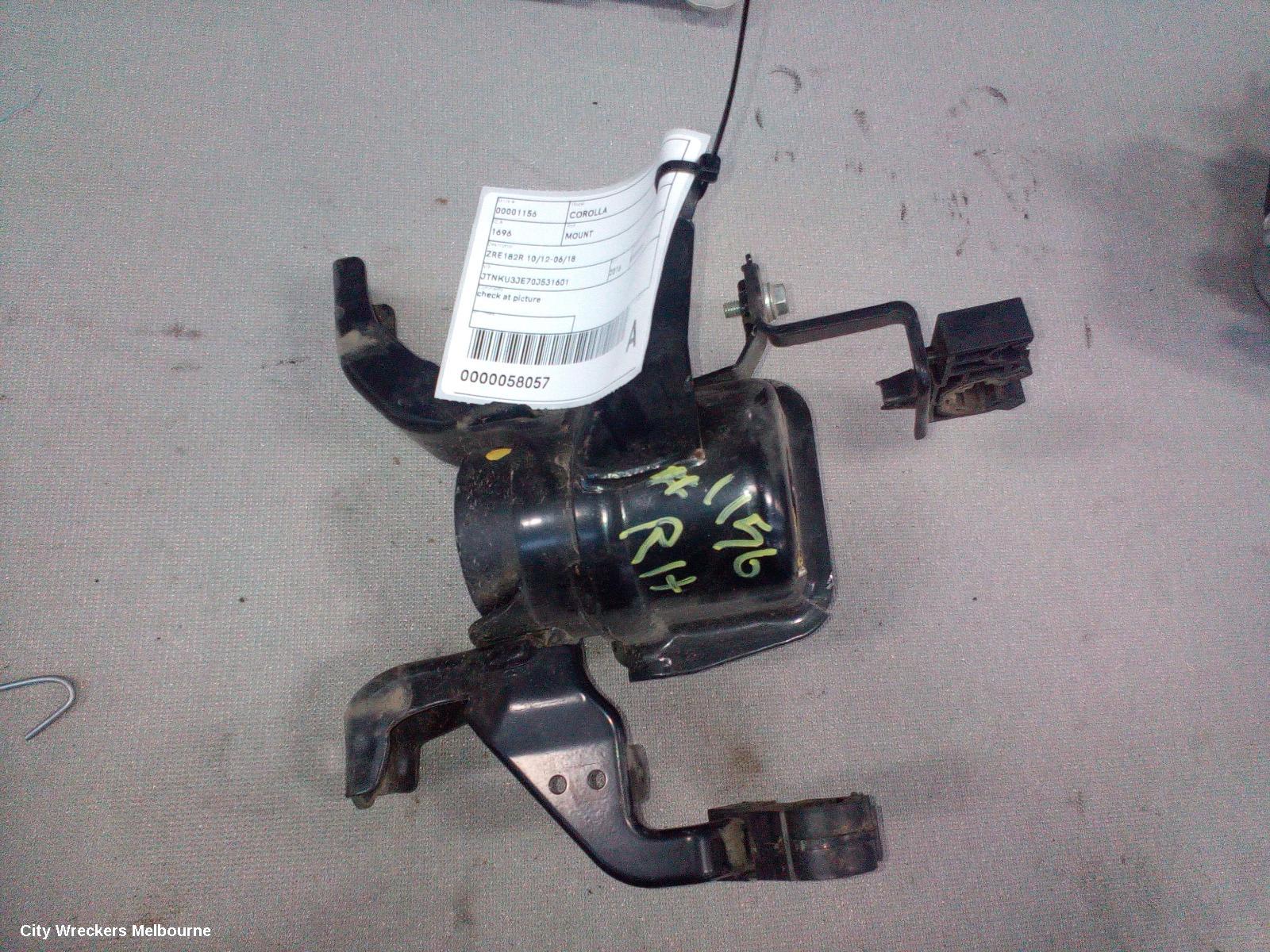 TOYOTA COROLLA MOUNT, ZRE182R 10/2012 - 06/2018