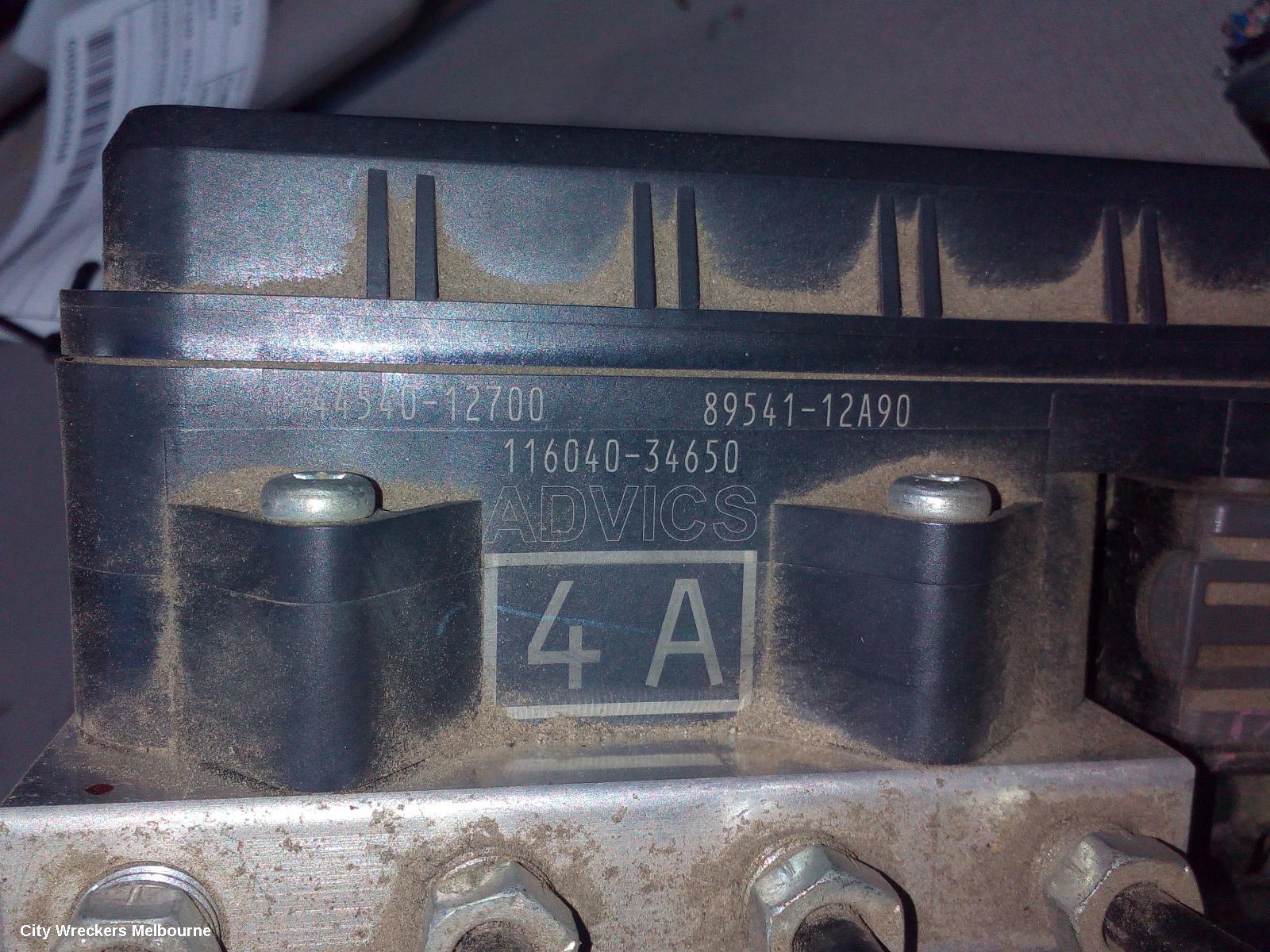 TOYOTA COROLLA ABS PUMP/MODULATOR, ZRE182R, HATCH, NON HYBRID, 03/2015 - 06/2018
