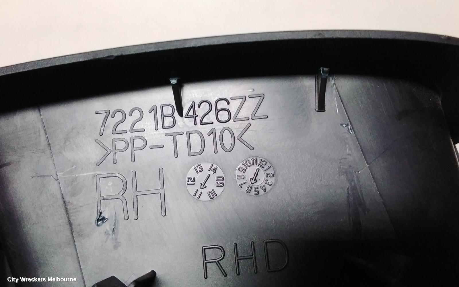 MITSUBISHI OUTLANDER PWR DR WIND SWITCH, RH FRONT (MASTER SWITCH), ZH, 09/2009 - 10/2012