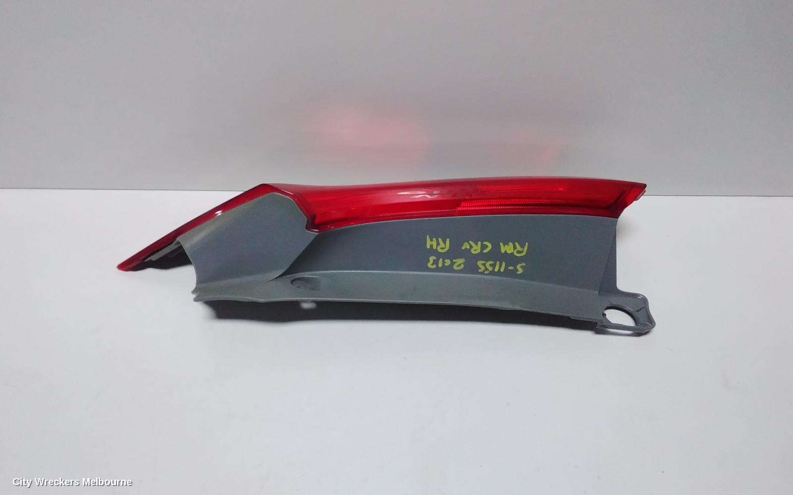 HONDA CRV RIGHT TAILLIGHT, RM, UPPER, PETROL TYPE, 11/2012 - 10/2014