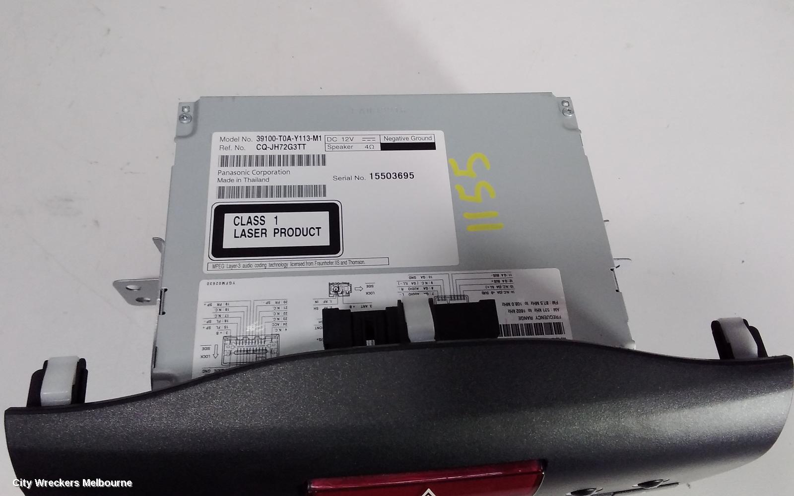 HONDA CRV RADIO/CD/DVD/SAT/TV, RADIO/CD PLAYER, RM, 11/2012 - 04/2017