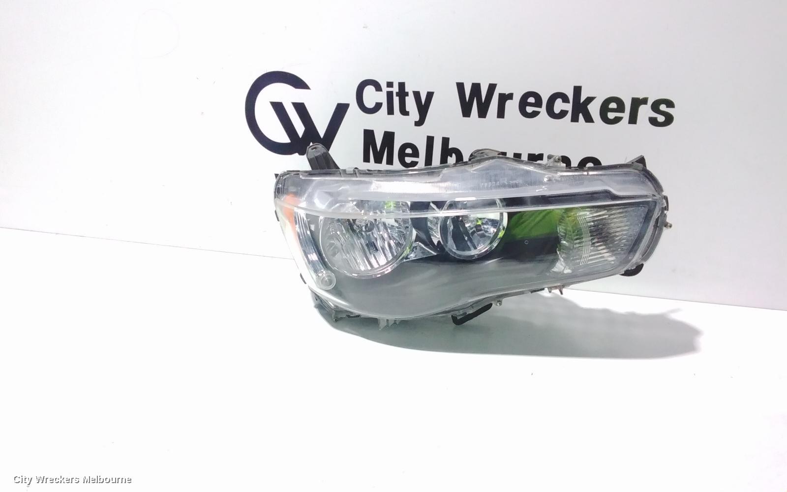 MITSUBISHI OUTLANDER RIGHT HEADLAMP, ZH, HALOGEN TYPE, 09/2009 - 10/2012