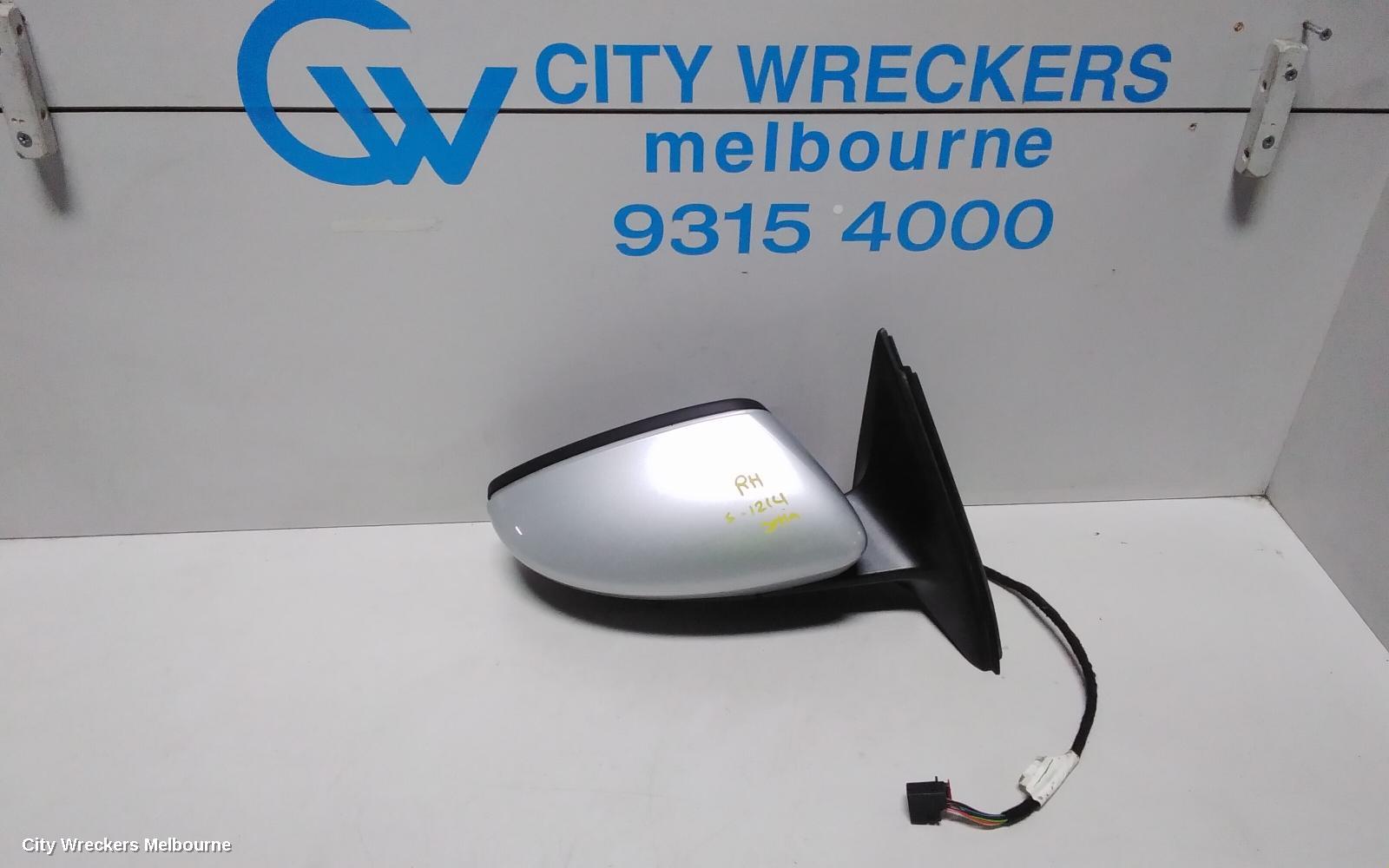 VOLKSWAGEN JETTA RIGHT DOOR MIRROR, 1B, POWER FOLD (6XP CODE), 02/2011 - 07/2011