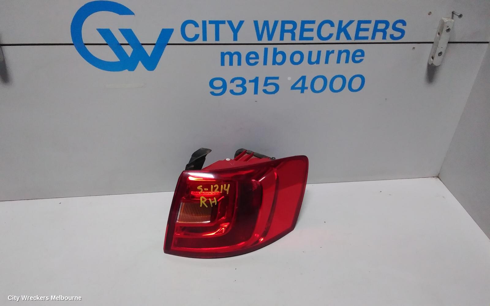 VOLKSWAGEN JETTA RIGHT TAILLIGHT, 1B, 02/2011 - 10/2014