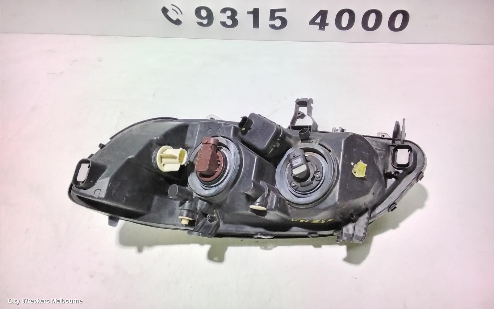 HOLDEN ASTRA RIGHT HEADLAMP, TS, CHROME, INSERT TYPE, 09/1998 - 10/2006