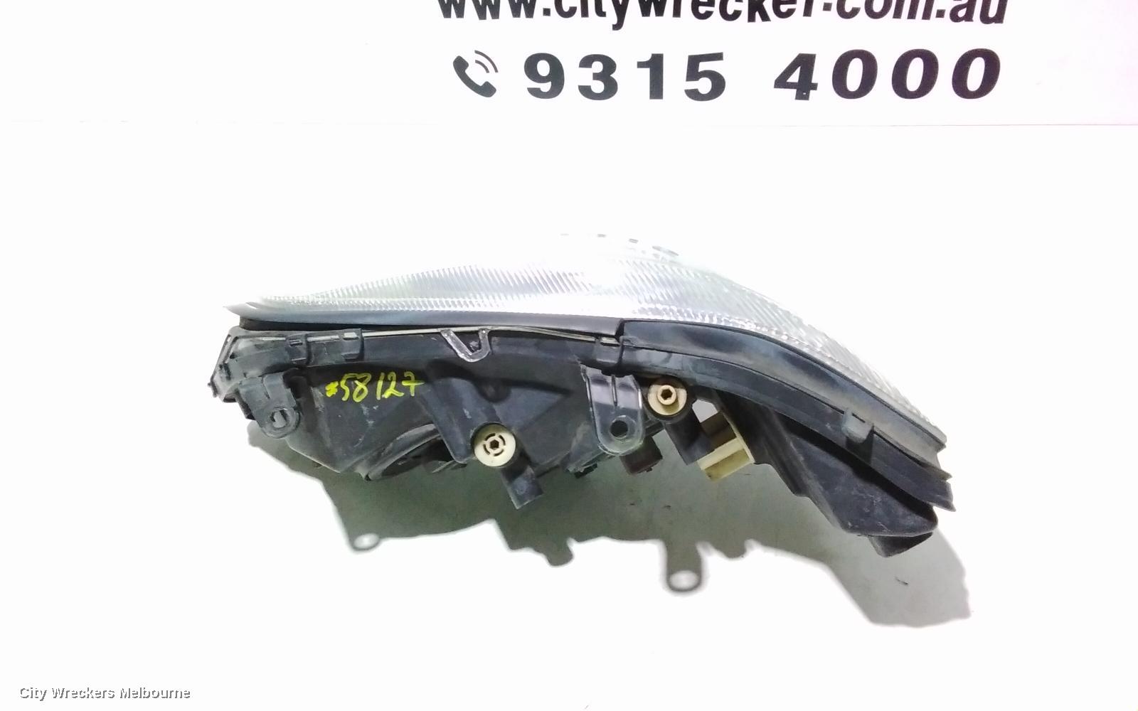 HOLDEN ASTRA RIGHT HEADLAMP, TS, CHROME, INSERT TYPE, 09/1998 - 10/2006