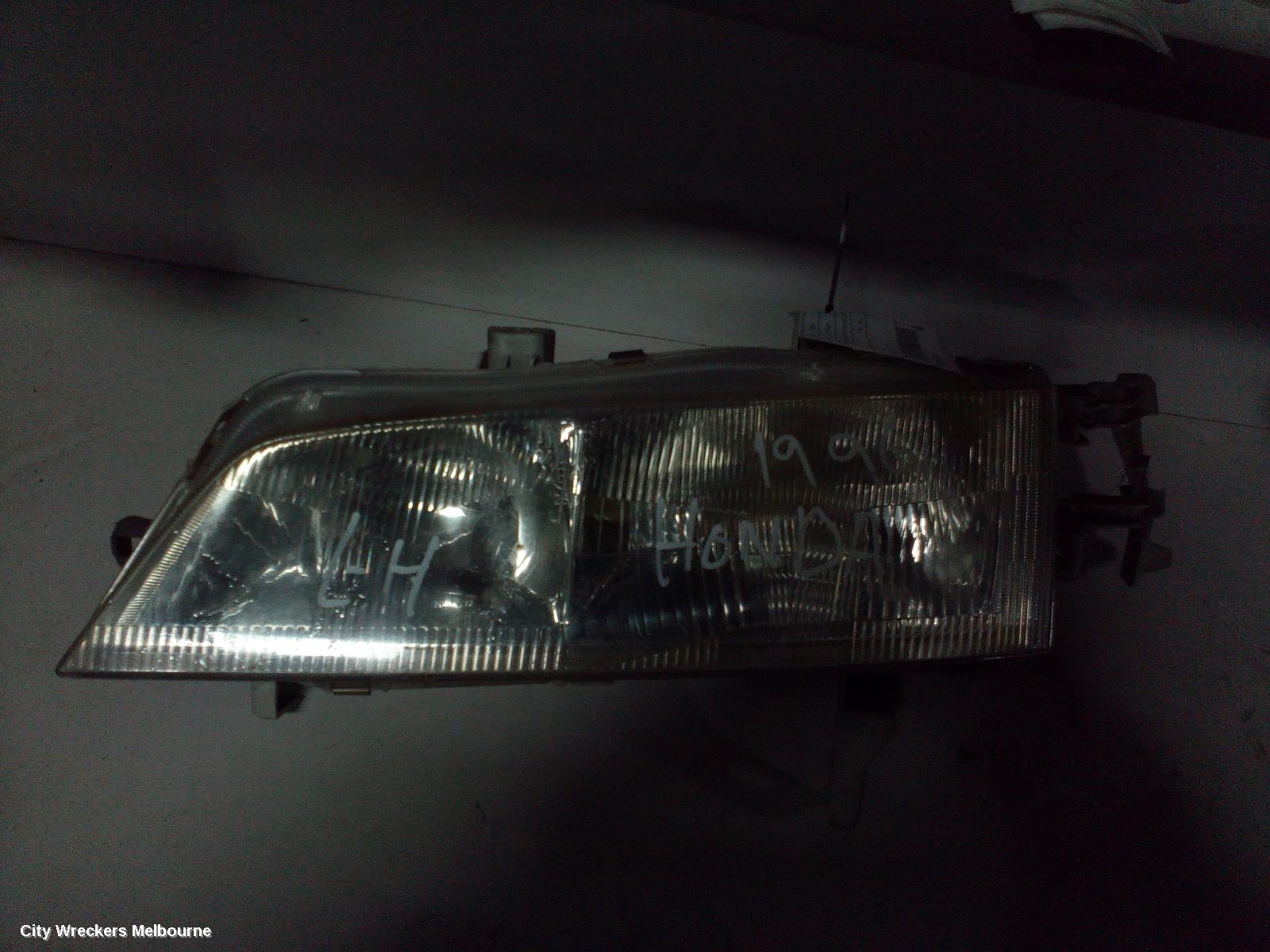 HONDA ACCORD LEFT HEADLAMP, CD, CRYSTAL LENS LINE THRU LENS, 001-6676, 10/1993 - 11/1997
