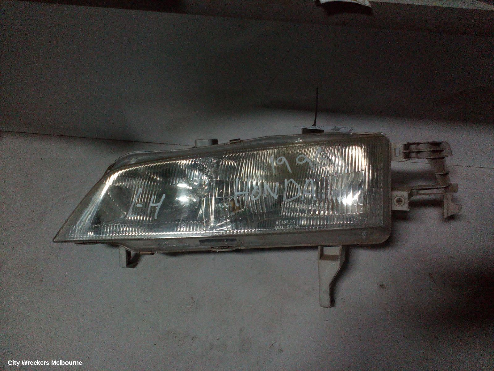 HONDA ACCORD LEFT HEADLAMP, CD, CRYSTAL LENS LINE THRU LENS, 001-6676, 10/1993 - 11/1997