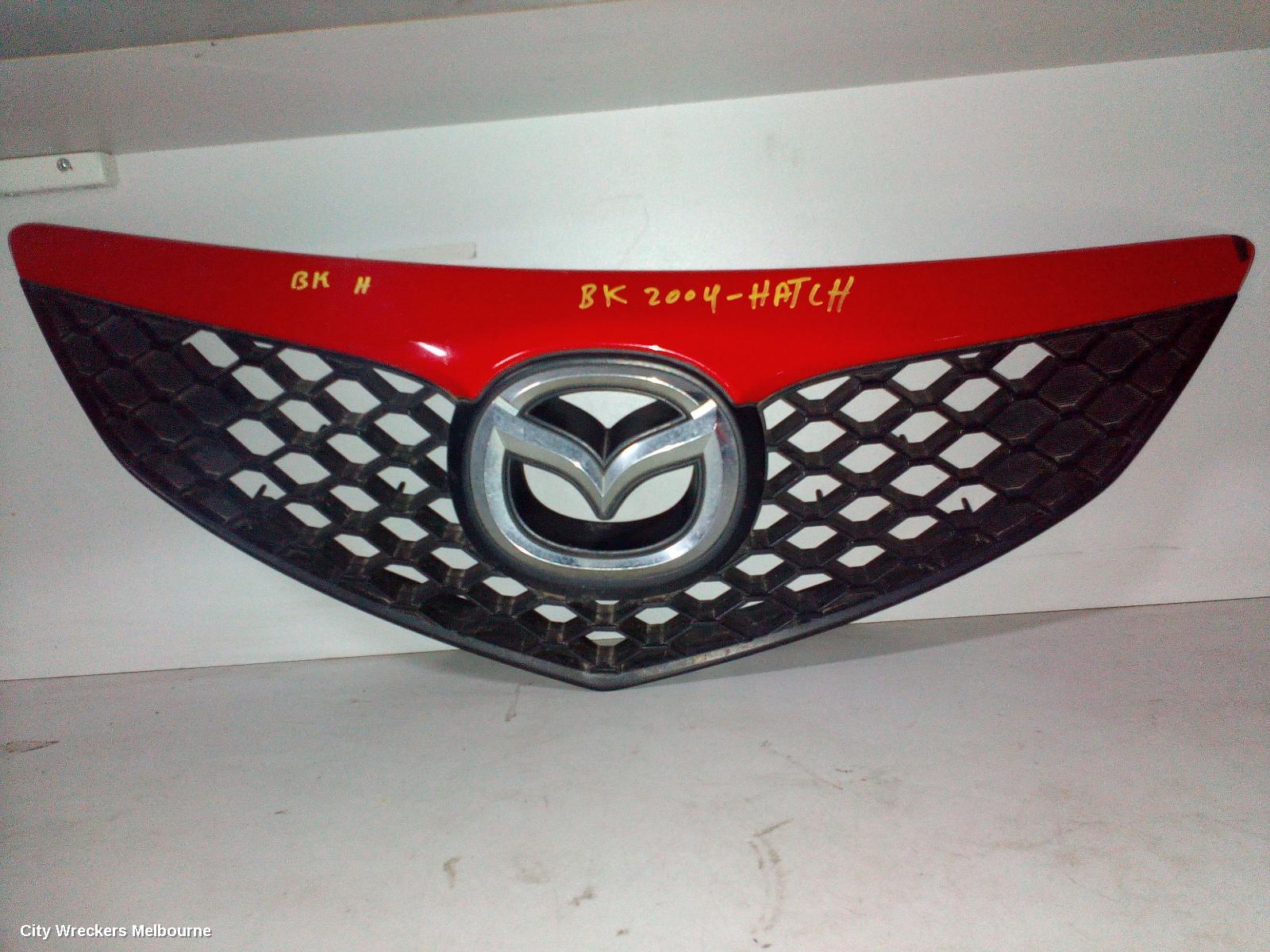 MAZDA 3 GRILLE, RADIATOR GRILLE, BK, HATCH, 2.3, BLACK, 01/2004 - 06/2006