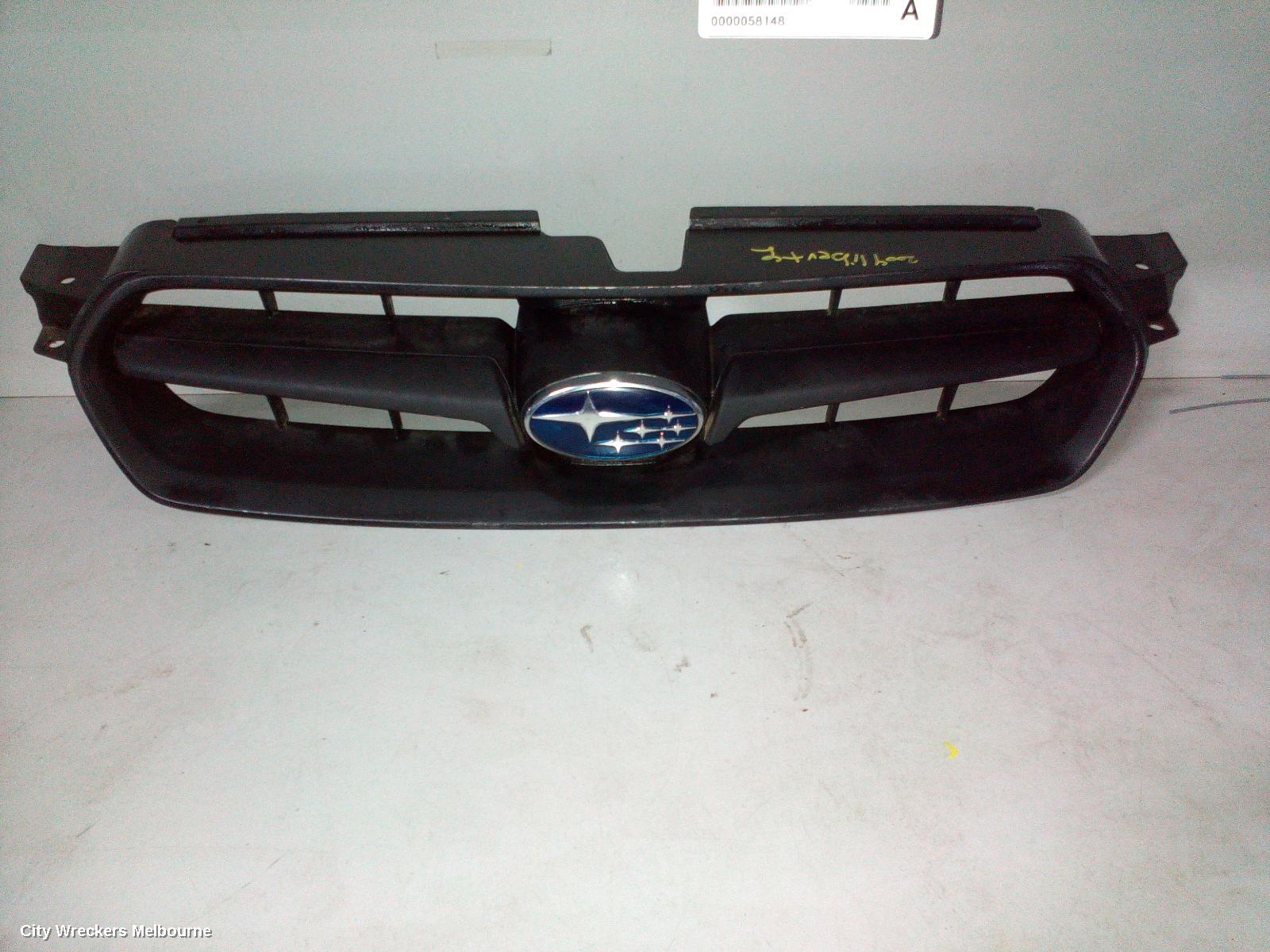 SUBARU LIBERTY GRILLE, 4TH GEN, 2.5 ENG TYPE, 09/2003 - 06/2006