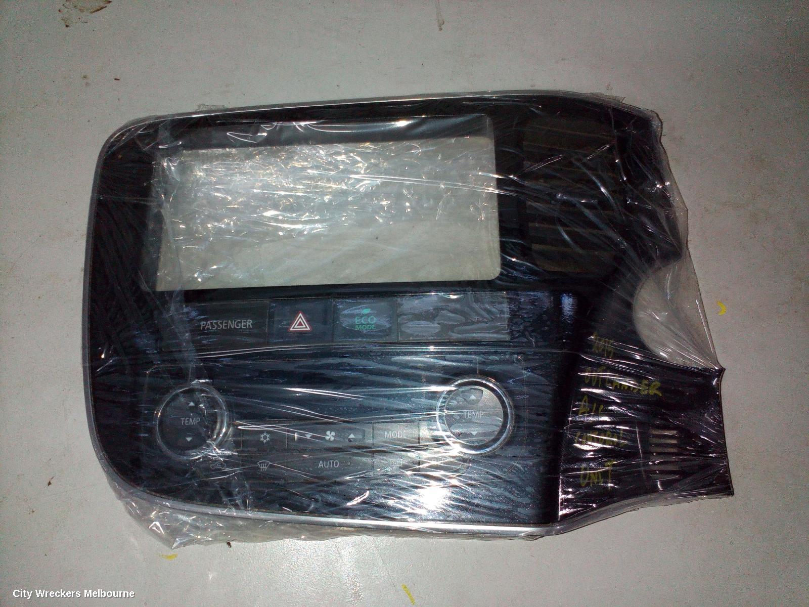MITSUBISHI OUTLANDER HEATER/AC CONTROLS, DUAL ZONE CLIMATE CONTROL TYPE, ZJ-ZK, 10/2012 ONWARDS