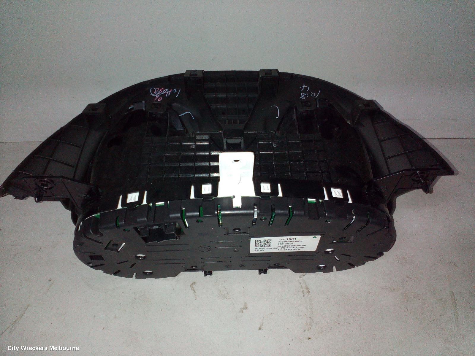 HOLDEN COMMODORE INSTRUMENT CLUSTER, INSTRUMENT CLUSTER, AUTO T/M TYPE, VF, CALAIS/CALAIS-V, 05/2013 - 12/2017