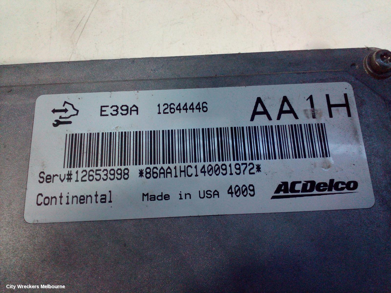 HOLDEN COMMODORE ECU, ENGINE ECU, V6, ECU ONLY, VF, 05/2013 - 12/2017