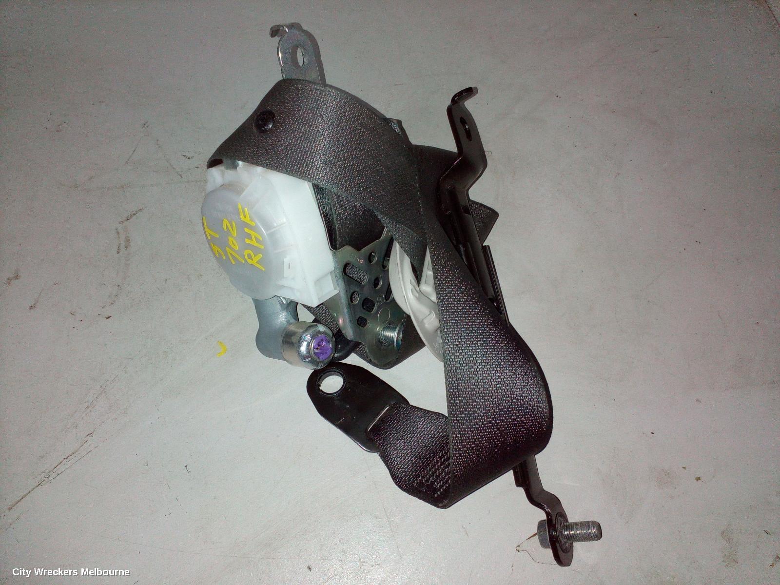 SUBARU OUTBACK SEATBELT/STALK, RH FRONT, SEAT BELT ONLY, 6TH GEN, 08/2014 ONWARDS