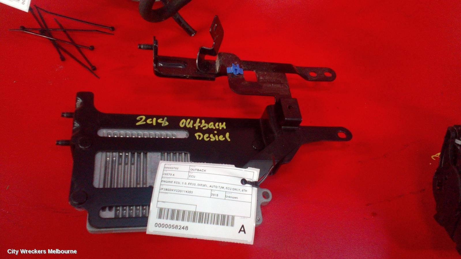 SUBARU OUTBACK ECU, ENGINE ECU, 2.0, EE20, DIESEL, AUTO T/M, ECU ONLY, 6TH GEN, 08/2014 ONWARDS