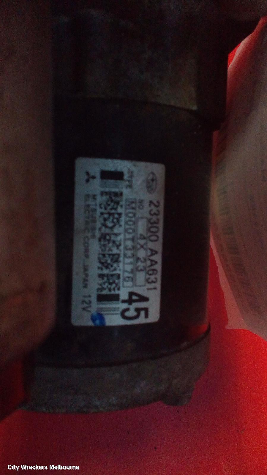 SUBARU WRX STARTER, PETROL, FA20, TURBO, MANUAL, 6 SPEED, V1, 03/2014 ONWARDS