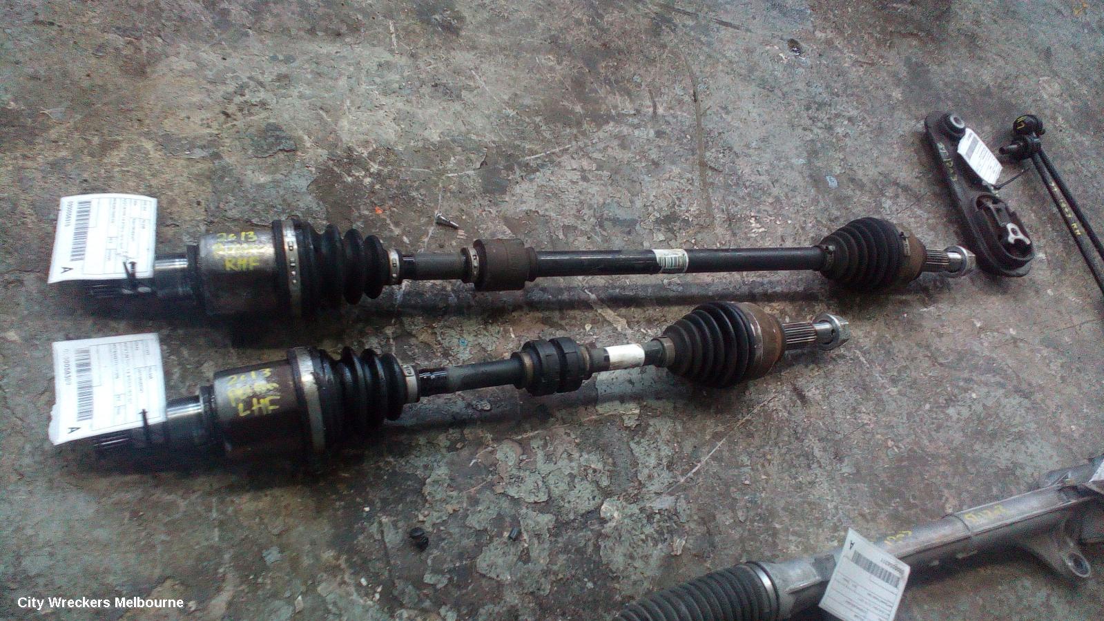 NISSAN PULSAR LEFT DRIVESHAFT, AUTO T/M TYPE, 1.8, B17/C12, 12/2012 - 12/2017