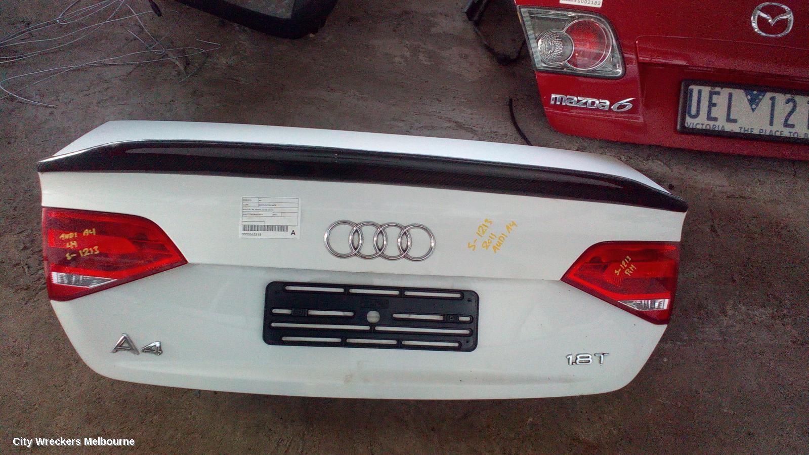 AUDI A4 BOOTLID/TAILGATE, BOOTLID, B8, SEDAN, 02/2008 - 07/2012
