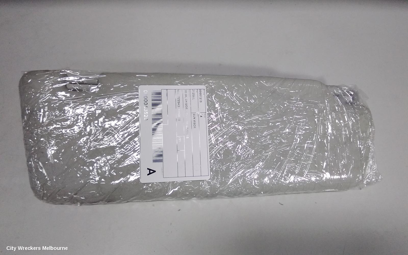 AUDI A4 SUNVISOR, B8 8K, LH SIDE, GREY,  02/2008 - 09/2015