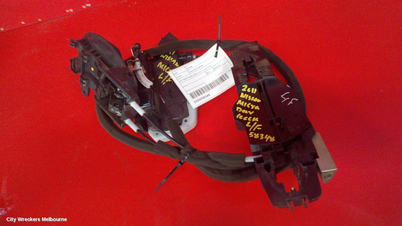 NISSAN MICRA DOOR/BOOT/GATE LOCK, LEFT FRONT DOOR LOCK, K13, 11/2010 - 12/2016