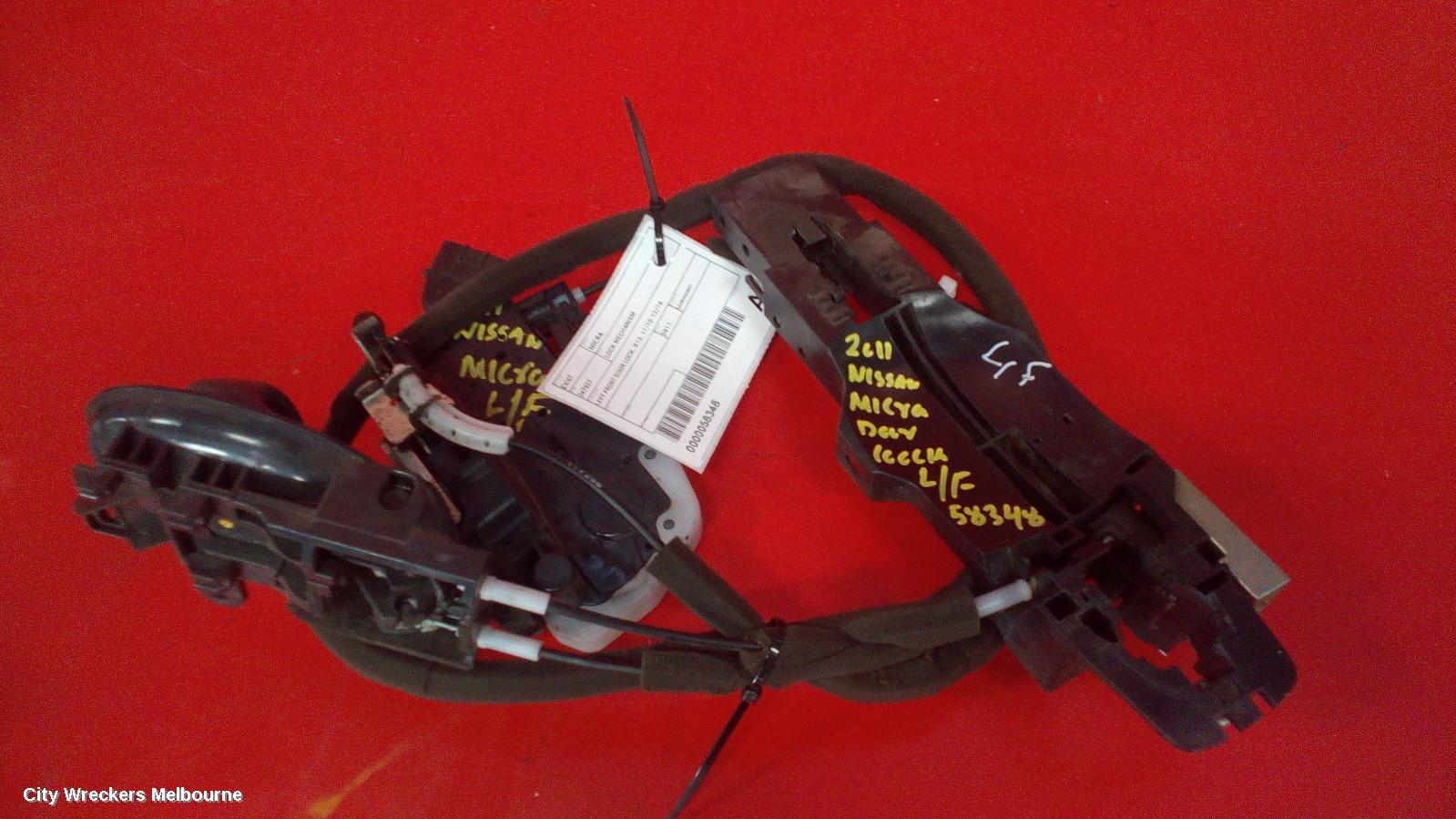 NISSAN MICRA DOOR/BOOT/GATE LOCK, LEFT FRONT DOOR LOCK, K13, 11/2010 - 12/2016