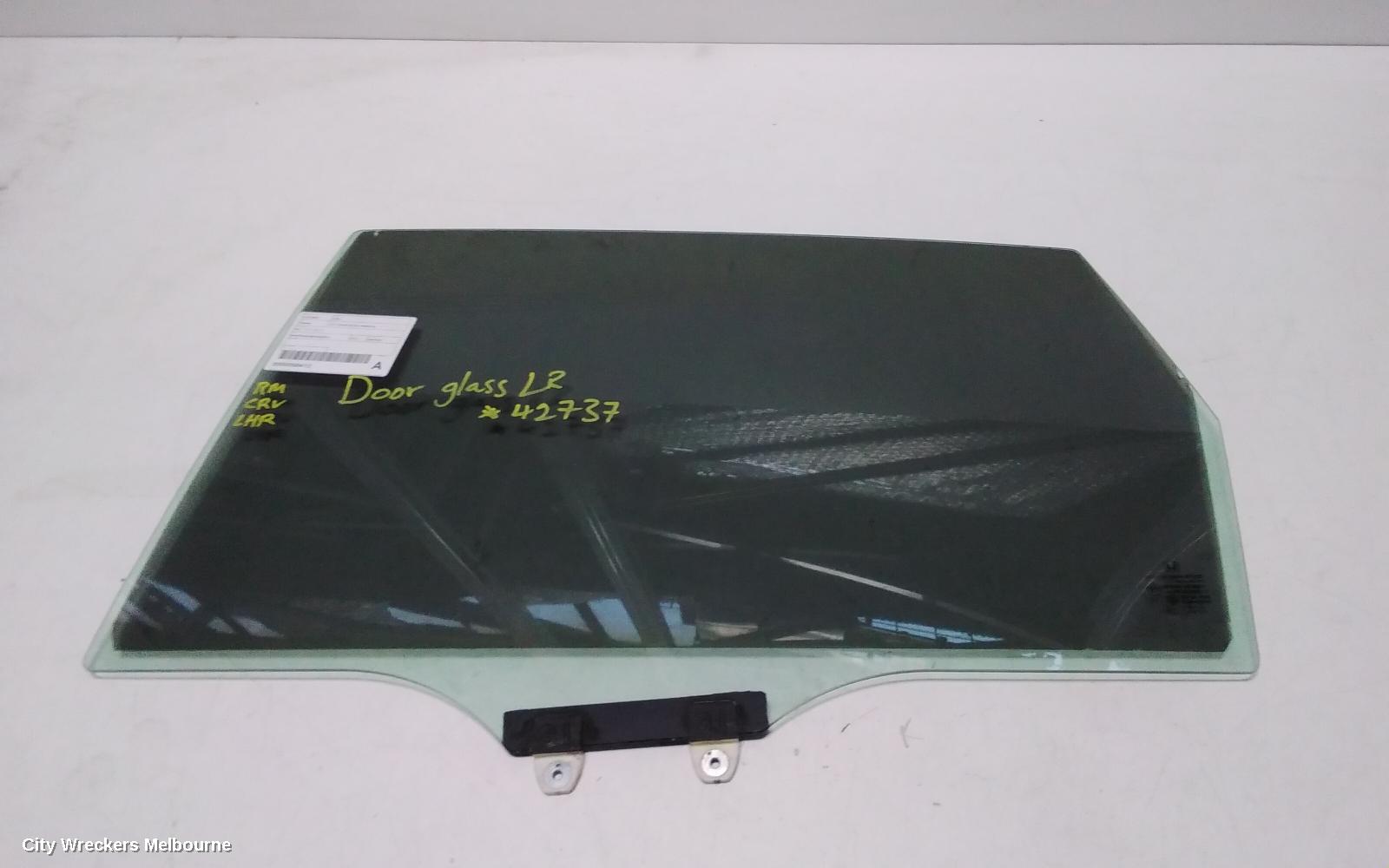 HONDA CRV LEFT REAR DOOR WINDOW, RM, 11/2012 - 04/2017