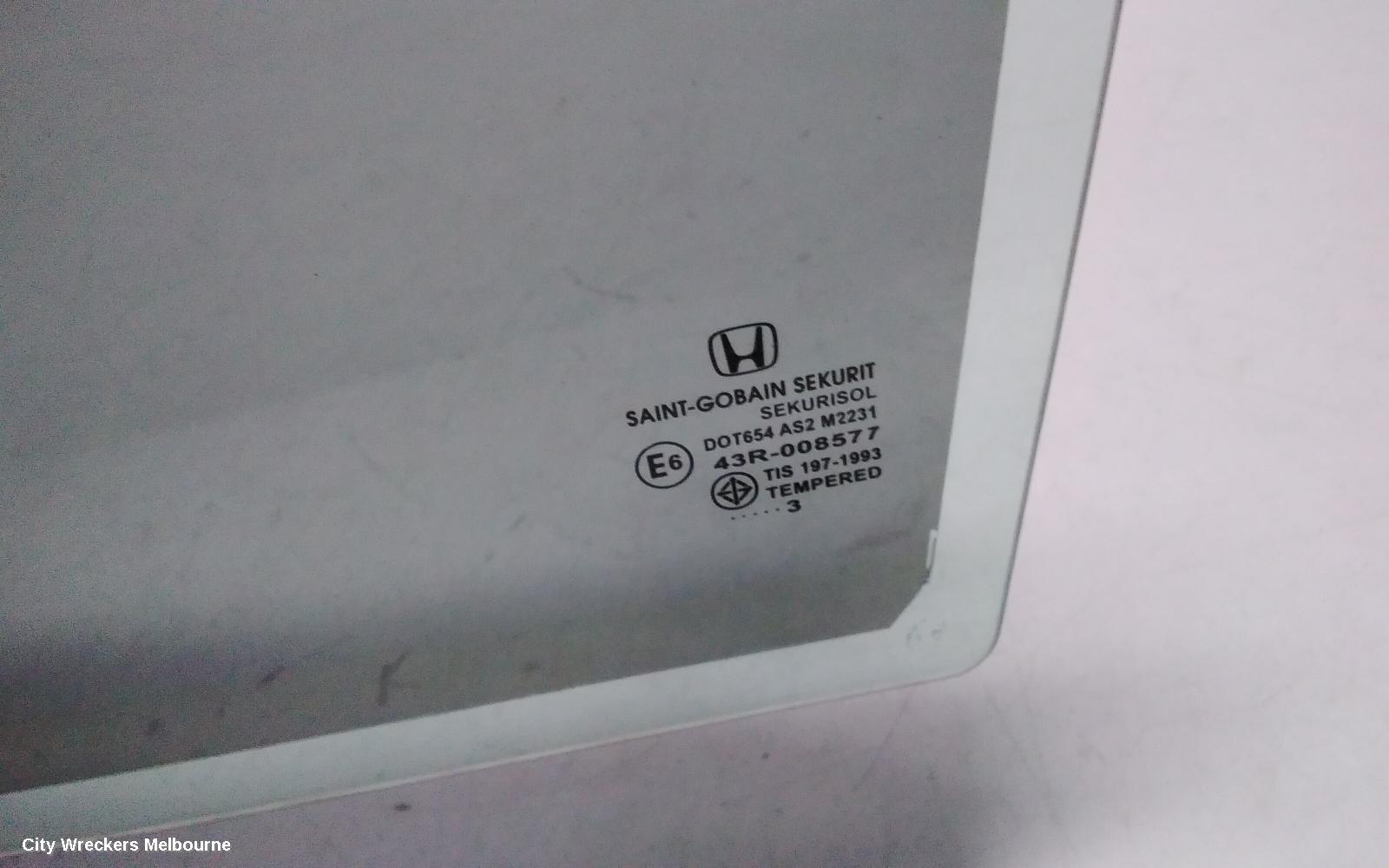 HONDA CRV LEFT REAR DOOR WINDOW, RM, 11/2012 - 04/2017