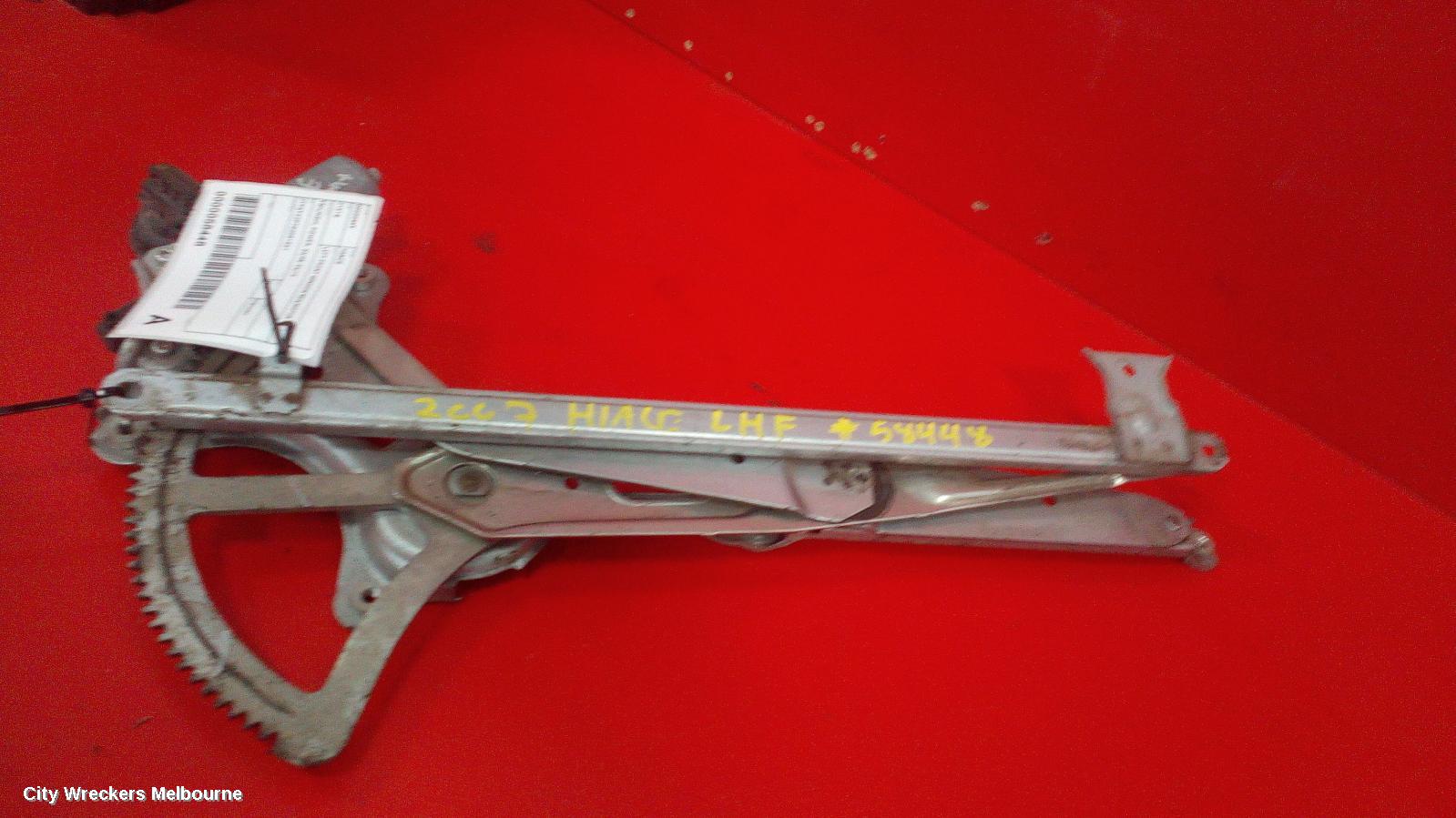 TOYOTA HIACE LEFT FRONT WINDOW REG/MOTOR, DOOR REG AND MOTOR ASSY, TRH/KDH, 03/2005 - 04/2019