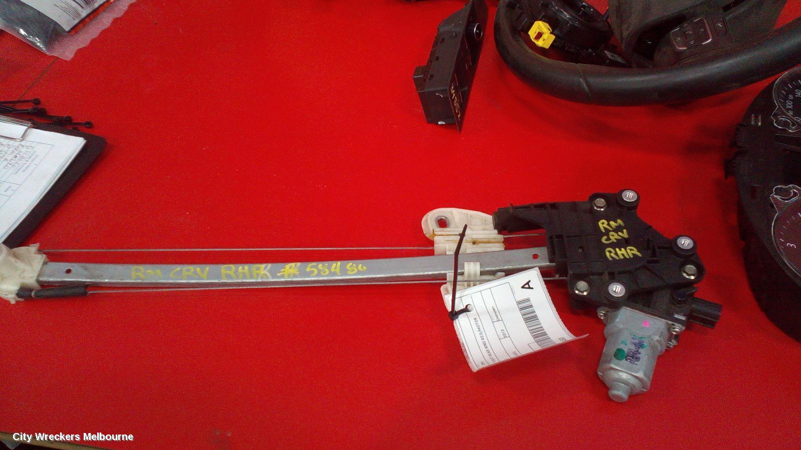 HONDA CRV RIGHT REAR WND REG/MOTOR, RM, 11/2012 - 04/2017
