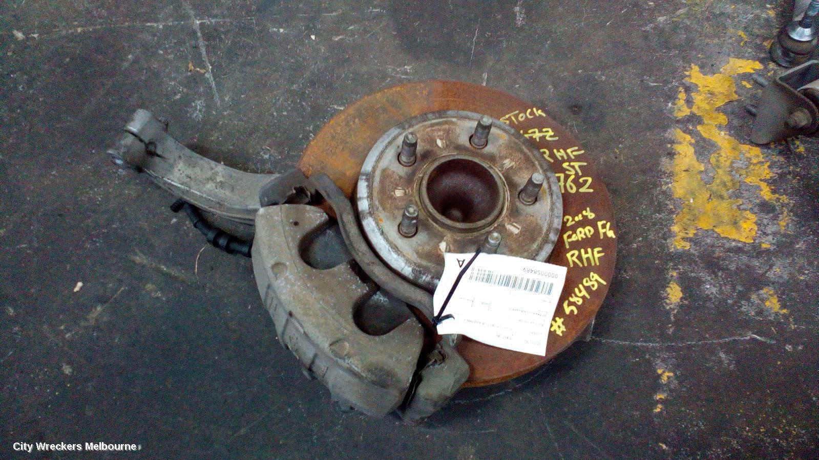 FORD FALCON RIGHT FRONT HUB ASSEMBLY, FG-FGX, 05/2008 - 12/2016