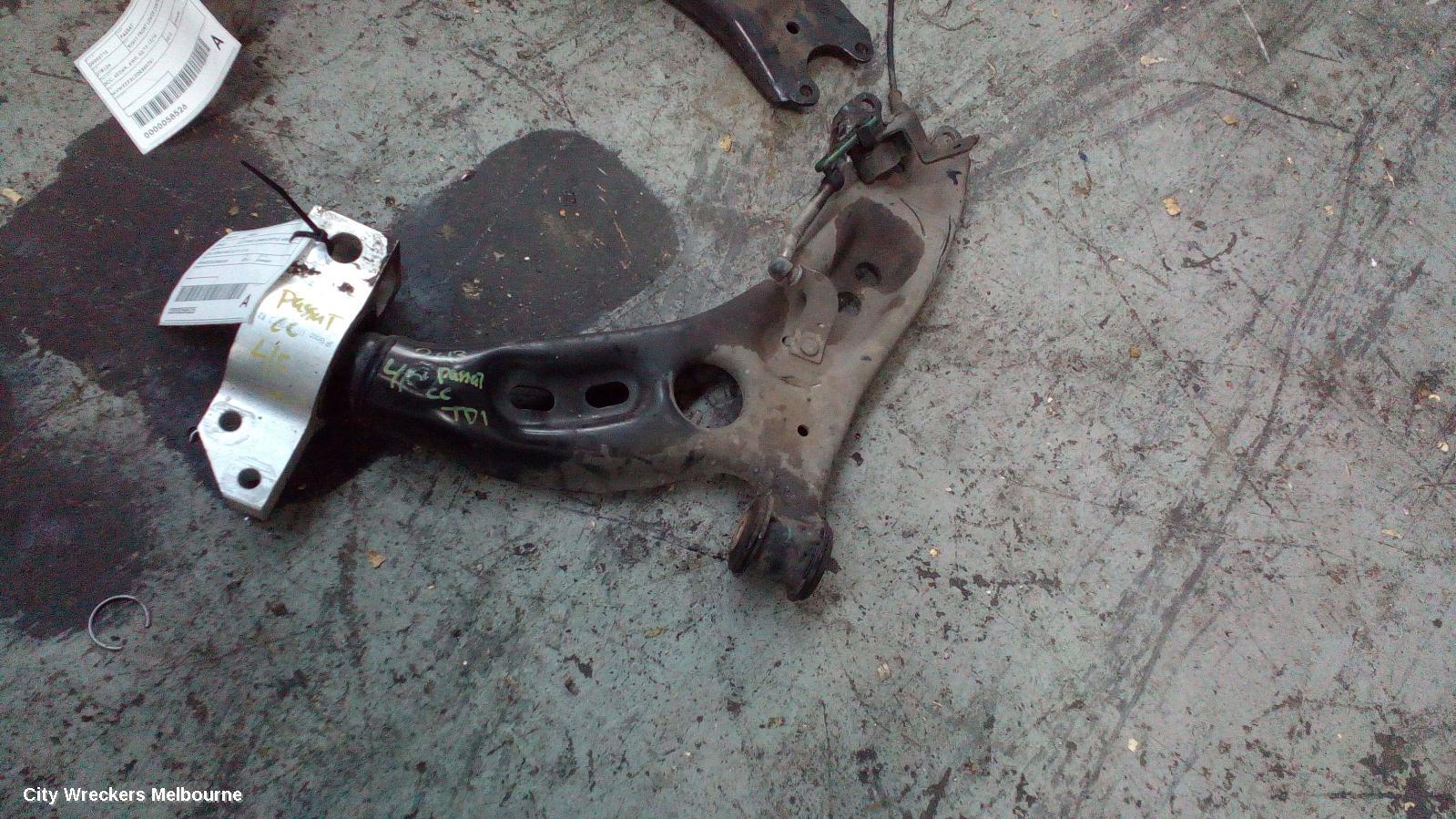VOLKSWAGEN PASSAT LEFT FRONT LOWER CONTROL ARM, 3CC, SEDAN, AWD, 03/2012 - 12/2016