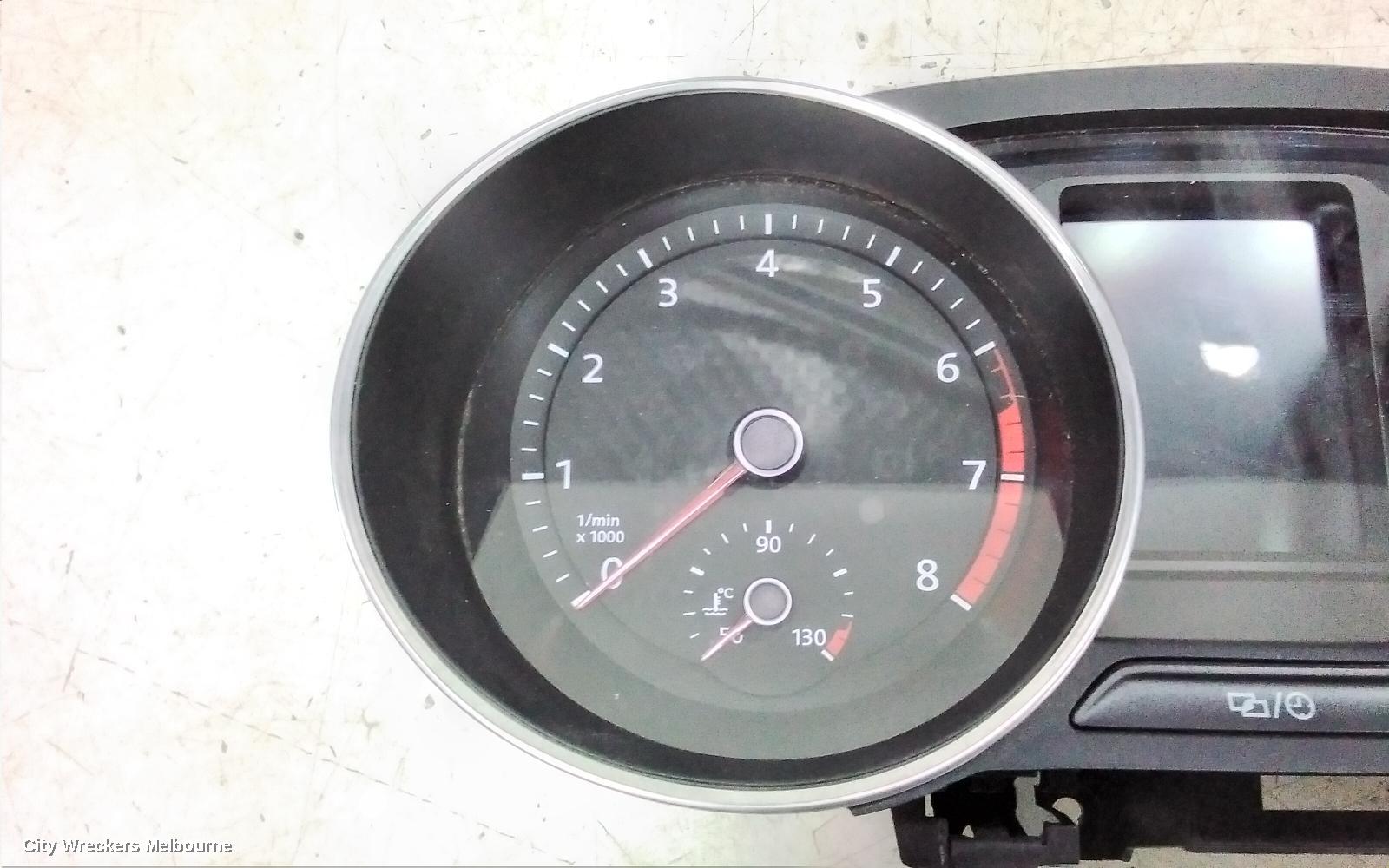 VOLKSWAGEN POLO INSTRUMENT CLUSTER, PETROL, AUTO T/M, 6R, 05/2014 - 09/2017