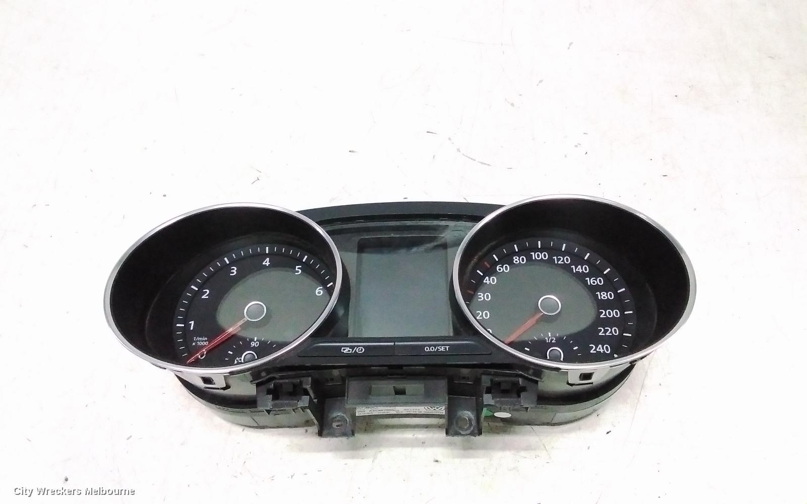 VOLKSWAGEN POLO INSTRUMENT CLUSTER, PETROL, AUTO T/M, 6R, 05/2014 - 09/2017