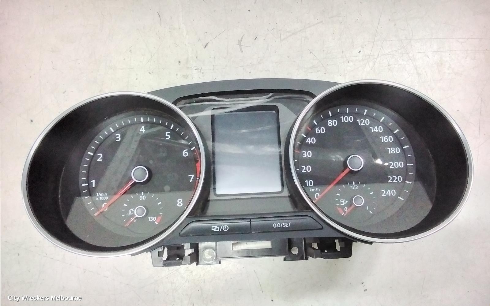 VOLKSWAGEN POLO INSTRUMENT CLUSTER, PETROL, AUTO T/M, 6R, 05/2014 - 09/2017