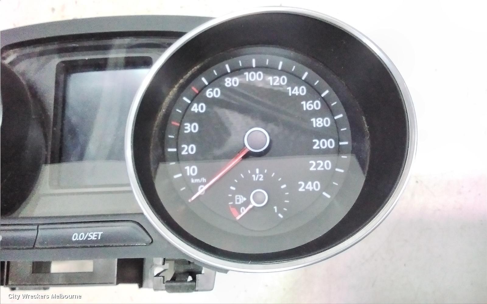 VOLKSWAGEN POLO INSTRUMENT CLUSTER, PETROL, AUTO T/M, 6R, 05/2014 - 09/2017
